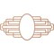 Ekena Millwork Elizabeth Wood Fretwork Pierced Ceiling Medallion, Cherry, 22"W x 11"H x 6"IW x 10 3/8"IH x 3/8"T CMWP22X11X0375EBCH - alternate 3